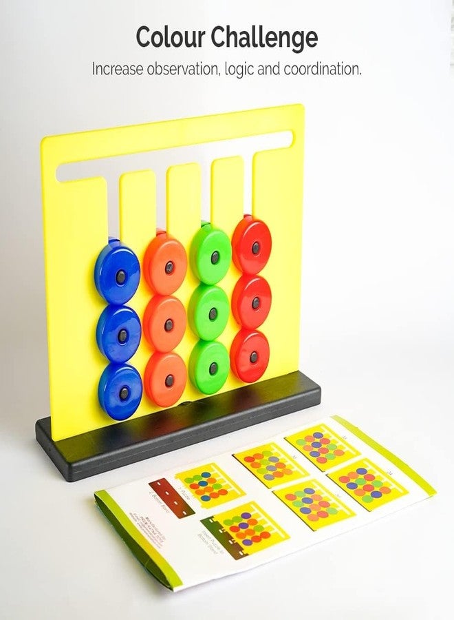 TERI BERI لعبة تيري بيري المميزة لتنمية مهارات الأطفال الصغار، تتضمن مكعبات وألواح تعليمية لمطابقة الألوان والأنماط، لعبة مونتيسوري منزلقة على شكل أشكال هندسية، متعددة الألوان (مطابقة ألوان مونتيسوري). - Image 3